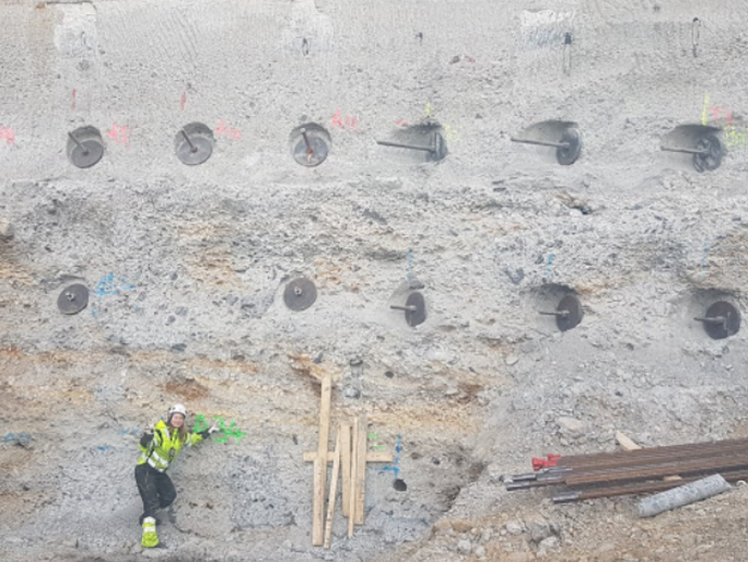 Female Keller project manager on site