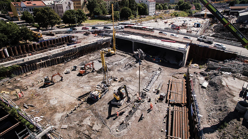 Keller working on the Follo Line project in Oslo