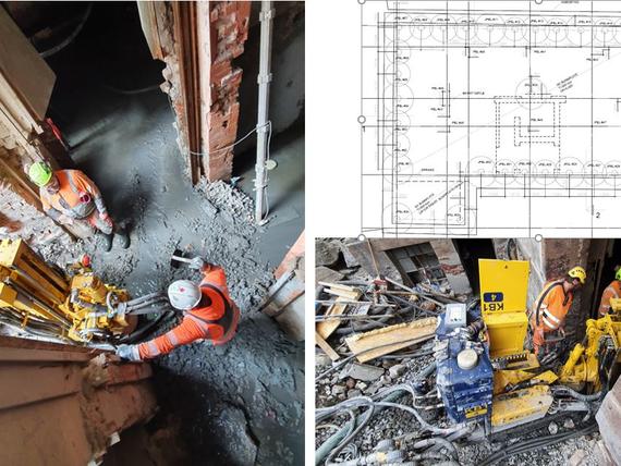 Underpinning of existing building