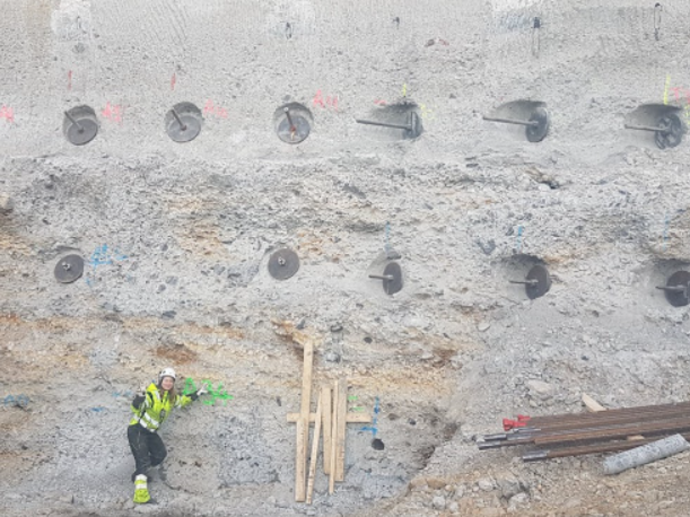 Female Keller project manager on site